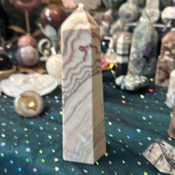 Apengshi Rhodochrosite tower 533g 6"1/2 - Picture 4 of 4